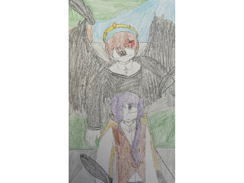 Seigi and Rue Fanart for @Momozu