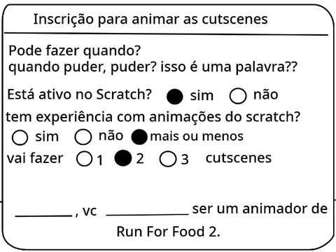 Vagas para animadores em Run For Food 2!!! remix