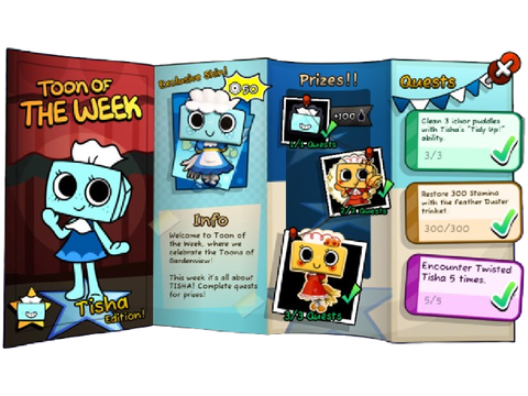 I also finished week of the toon 3!