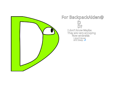 D don't know.