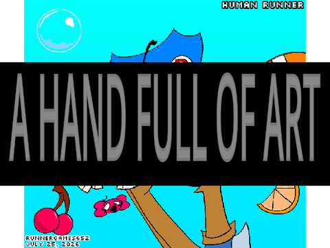 A hand full of art