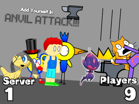 AY in Anvil Attack! | Server 1 | Remix #2 | 9 Players.