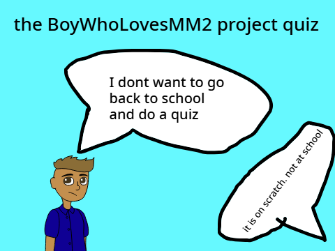 the BoyWhoLovesMM2 project quiz