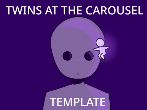 Twins at the carousel | Template (looped)