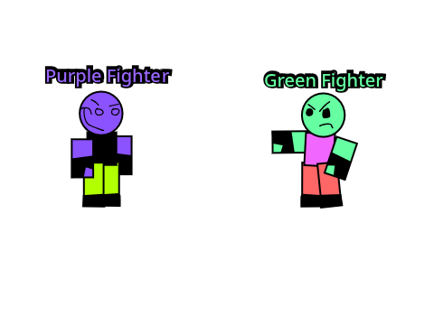 Scrapped Bloxy Battles recreation characters