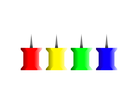 I Made Four Pushpins