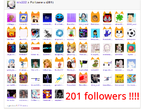 i got 201 followers !!!!!!!