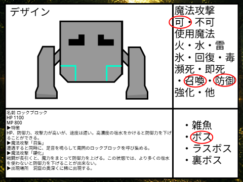 〈RPG風ゲーム敵キャラ募集〉 remix-2