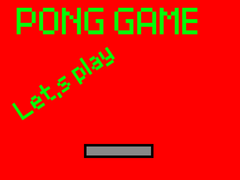 Pong game 