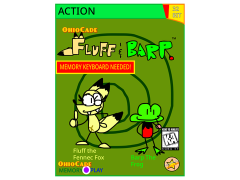 Fluff and Barp Box Art (OhioCade Memory Play, 1995)