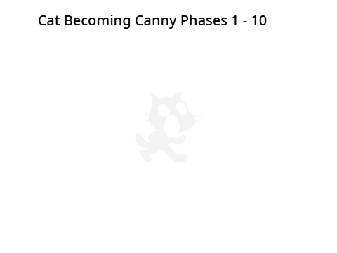Cat Becoming Canny Phases 1 - 10