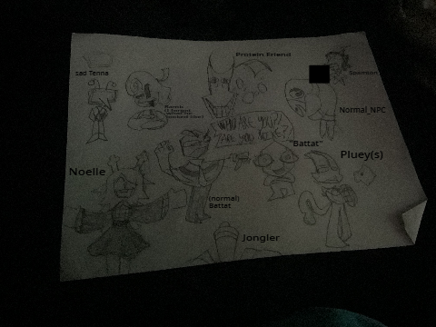 DELTARUNE doodles from today