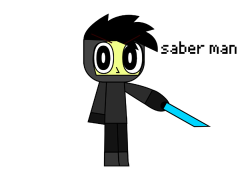 me as a robot master with my stage theme