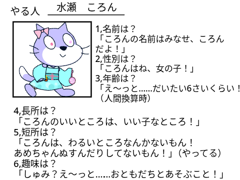 〇〇に30の質問！テンプレート　オリキャラ編 やってみた！