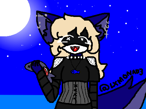 Cat fanart (Gothic Cat)
