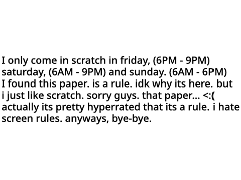 a note.