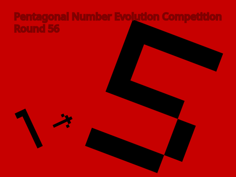 Pentagonal Number Evolution Competition | 0 to 1 | Round 58
