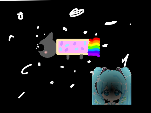 My Nyan cat drawing
