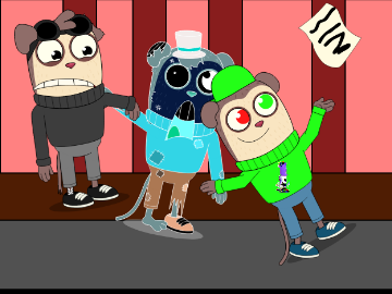 Handcuffed with a smile Animation