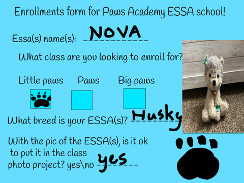 ESSA school enrollment form! 