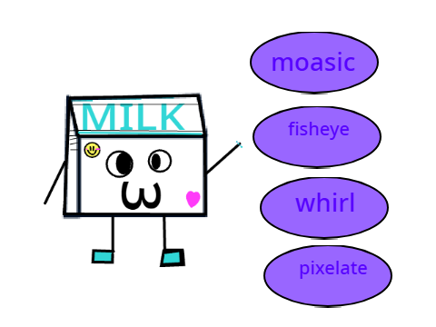 click the buttons to change milk!