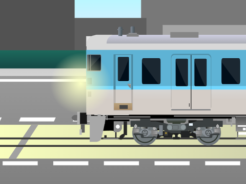 【Art】片側1車線。