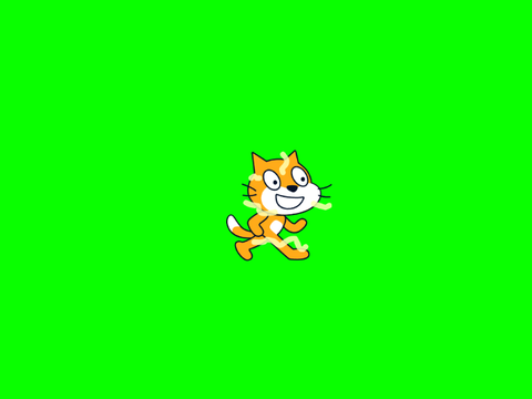 びりびり猫　アニメーションを作ってください