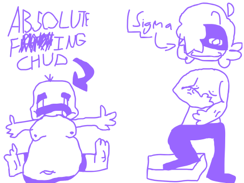 the STRONG CHAD roli451 vs the FAT CHUD code