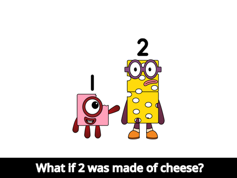 What if 1 was made of jelly off I tow made of cheese 