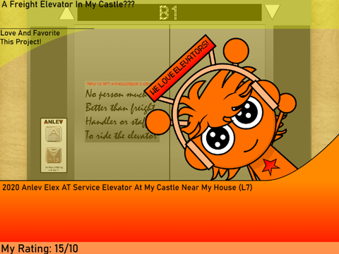2020 Anlev Elex AT Service Elevator At My Castle Near My House (L7)
