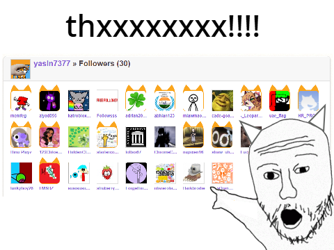 thx for 30 followers!
