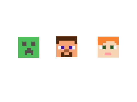 Minecraft Stamp Example