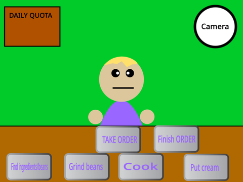Not Playable, Check code, Coffee Shop Game remix without minigames
