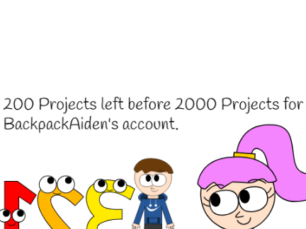 200 Projects left before 2000 projects.