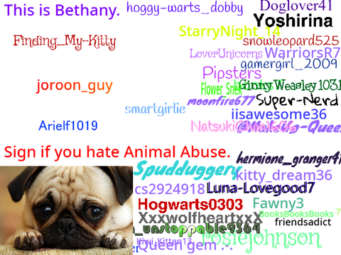 Sign If You Hate Animal Abuse!  remix remix remix