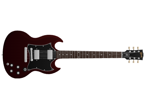 gibson sg guitar vector
