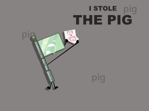 FRIENDSHIP FLAG STOLE THE PIG!
