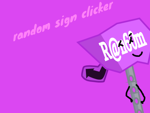 random sign clicker