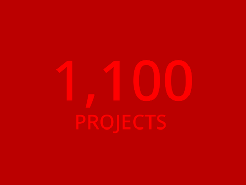 1,100 PROJECTS!