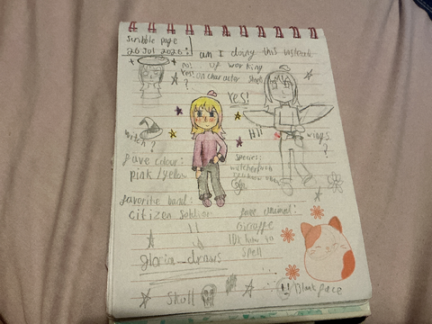 Doodle page. 26 July 2026.
