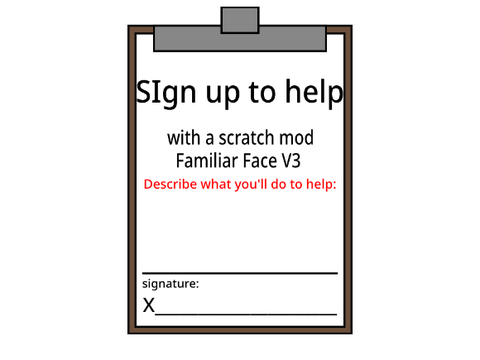 FAMILIAR FACE V3 SIGN UPS