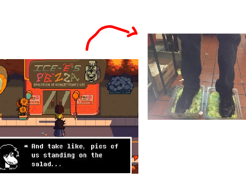 Number 15 Burger King foot lettuce