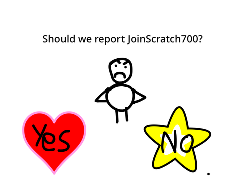 Should We Report JoinScratch700? Because He Remixed My Project