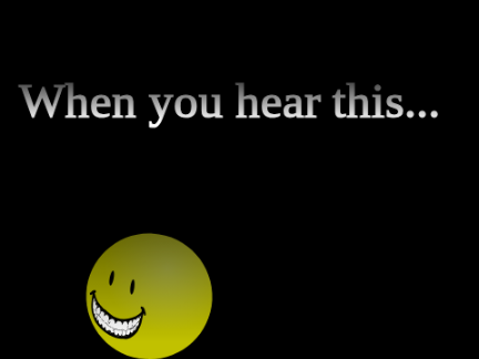 When you hear this...