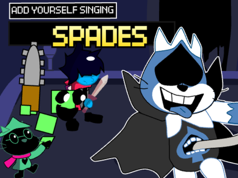 Spades but red, green durpeling and (???) sing it remix