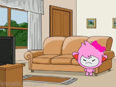 Evil Nano watches Gray And Pinki Gets Grounded: the Movie while he is still Grounded
