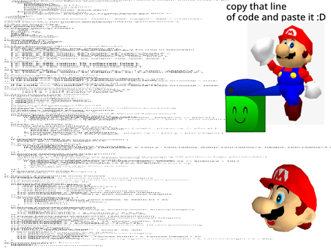 wanna make a mario game? post this into your html game engine!