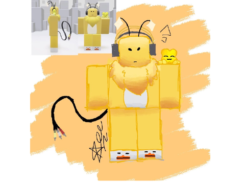 I drew my Roblox avatar cuz Im bored