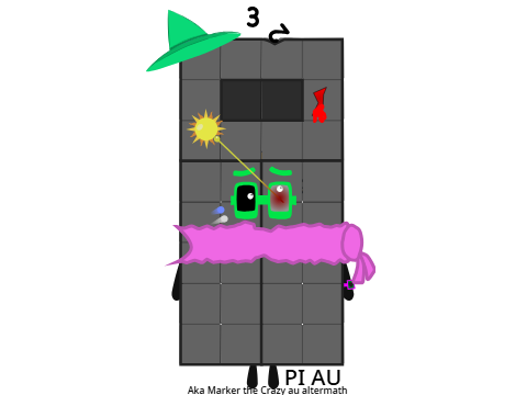 Pi the crazy AU Consept art (not made by pi)