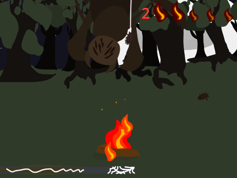 Campfire defense game